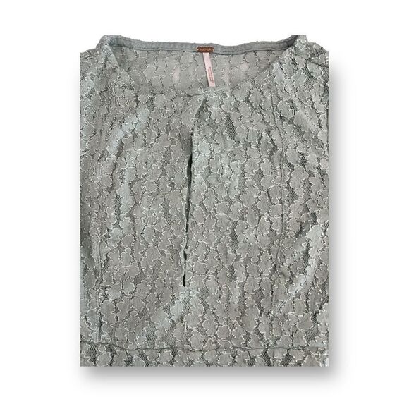 Free People Green Lace Dress Size Small - Picture 5 of 9